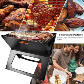 Portable BBQ Barbecue Grill Foldable Charcoal Grill Camping Garden Outdoor Travel (Option: defaulttitle)