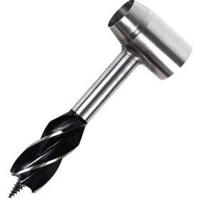 Outdoor Camping Survival Drilling Chopping Wood Tools (Drill Length: 6.29 in, Color: Brown)
